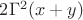 $2\Gamma^2(x+y)$