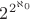 $2^{2^{\aleph_0}}}$