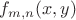 $f_{m,n}(x,y)$
