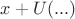 $x + U(...)$