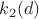 $k_2(d)$
