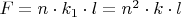 $ F = n \cdot k_1 \cdot l=n^2  \cdot k  \cdot l$
