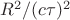 $R^2/(c\tau)^2$