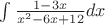 $\int\frac{1 - 3x}{x^2 - 6x + 12} dx$