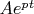 $Ae^{pt}$