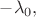 $-\lambda_0,$