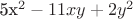 5x^2-11xy+2y^2