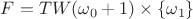 $ F=TW(\omega_0+1)\times\{\omega_1\}$