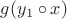 $g(y_1 \circ x)$