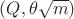 $(Q,\theta\sqrt m) $