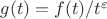 $g(t)=f(t)/t^\varepsilon$ $g(t)=f(t)/t^\varepsilon$