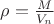 $\rho = \frac {M} {V_n}$