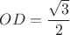 $OD=\dfrac{\sqrt 3}{2}$