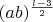 $(ab)^{\frac{l-3}{2}}$