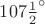 $107\frac{1}{2}^{\circ}$
