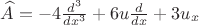 $\widehat {A}=-4{d^3\over dx^3}+6u{d\over dx}+3u_x$