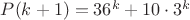 $P(k+1)=36^k+10 \cdot 3^k$
