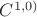 $C^{1,0)}$