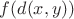 $f(d(x,y))$
