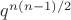 $q^{n(n-1)/2}$