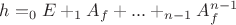 $h=\alfa_0E+\alfa_1A_f+...+\alfa_{n-1}A^{n-1}_f$