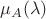 $\mu_A(\lambda)$