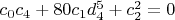 $c_0 c_4+80 c_1 d_4^5+c_2^2=0$