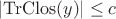 $|\mathrm{TrClos}(y)|\leq c$