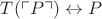 $T(\ulcorner P\urcorner)\leftrightarrow P$
