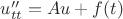 $u''_{tt}=Au+f(t)$