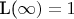 L(\infty) = 1