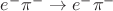 $e^{-}\pi^{-}\rightarrow e^{-} \pi^{-}$