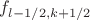 $f_{l-1/2,k+1/2}