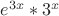 $ e^{3x}*3^x $