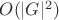 $O(|G|^2)$