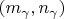 $(m_\gamma,n_\gamma)$