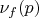 $\nu_f(p)$