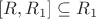$[R, R_1]\subseteq R_1$