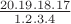 $\frac {20.19.18.17}{1.2.3.4}$