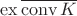$\mathop{\mathrm{ex}} \overline{ \mathop{\mathrm{conv}} K }$