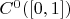 $C^{0} ([0,1])$