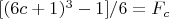 $[(6c+1)^3-1]/6=F_c$