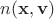 $n(\mathbf{x},\mathbf{v})$