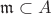 $\mathfrak{m}\subset A$