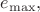 $e_{\max}, $