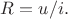 $R=u/i.$ $R=u/i.$