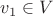 $v_1\in V$ $v_1\in V$