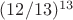 $(12/13)^{13}$