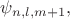 $\psi_{n,l,m+1},$