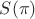 $S(\pi)$